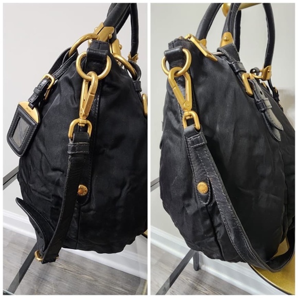 Authentic Prada Nylon Top Handle/Satchel Bag Black - Picture 5 of 10